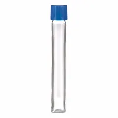 APPROVED VENDOR Polycarbonate Culture Tube, 7 mL, Round Bottom, Colorless, with Blue Cap (TPC13100)