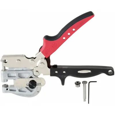 MALCO Hole Punch: Manual, 22 ga Capacity (Steel), 1 1/8 in Throat Dp, Adj Dp Stop - Manual Sheet Metal Punches