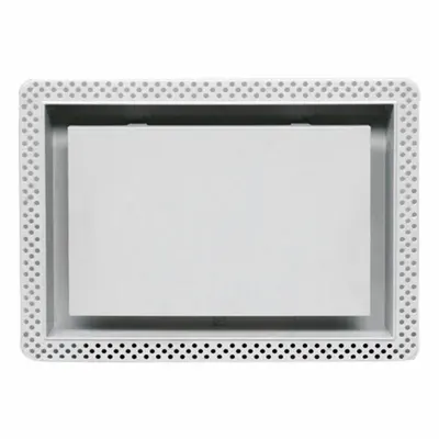 FITTES Wall/Ceiling Register: Wall, 7 3/4 in H, 14 3/4 in W, Decorative, Uncoated - Sidewall/Ceiling Registers