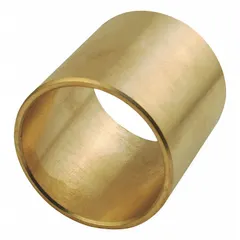 This bronze sleeve bearing supports rotating shafts in industrial machinery such as conveyors, pumps, and gearboxes, reducing friction and wear under moderate loads and speeds. It features a 25 mm bore, 30 mm OD, 20 mm length, and a maximum PV rating of 75,000 lb/sq in-fpm. Sold in a pack of 5.