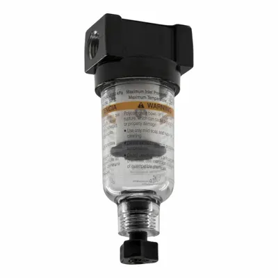 Parker Filter: Coalescing, 1/4 in NPT, 0.01 micron, 20 scfm, 150 psig Max Op Pressure - Parker FRL Air Filters