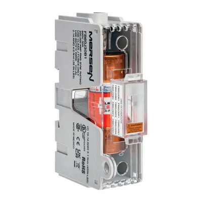 MERSEN Fuse Block: Open Block Design, 1 Pole, 600 V AC - Fuse Blocks for UL Class J Fuses