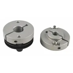 Spring disc coupling with 22 mm overall length. Connects two rotating shafts while compensating for misalignment and transmitting torque. Used in motion control systems such as conveyors, packaging machinery, and servo drives.