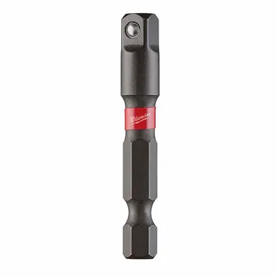 MILWAUKEE Hex Drive Socket Adapter: 1/4 in Input Drive Size, Black Oxide - 1/4" Male Hex Drive Impact Socket Adapters