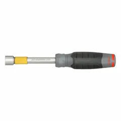 Metric standard nut driver with a solid round shaft and non-magnetized tip. Suitable for tightening and loosening hex fasteners in assembly, maintenance, and repair tasks where magnetic debris attraction must be avoided.