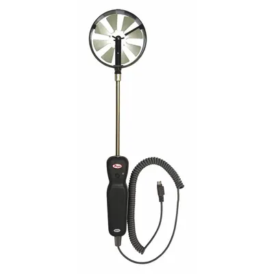 Dwyer Thermo-Anemometer: Thermo-Anemometer, Air Velocity Meter Accessories, 8 in