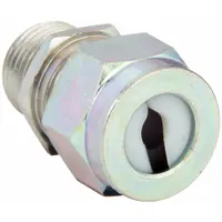 Liquid Tight Cord Connector: Steel, 1/2 in MNPT, 0.25 in to 0.38 in, Silver, 1 3/4 in Overall Lg (MPN SHC1022ZP)