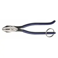 Iron Workers Plier: Flat, 9 1/4 in Overall Lg, 1 1/4 in Jaw Lg, 1 1/4 in Jaw Wd, 1/2 in Jaw Thick (MPN D201-7CSTT)