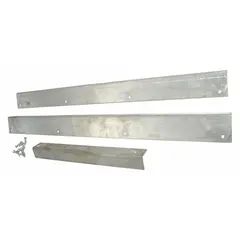This rail kit is a GGS Material Handling Parts accessory designed for use with Dayton brand equipment. It provides a mounting rail for proper installation and alignment of components in industrial conveyor or lifting systems. The kit includes necessary hardware for installation.