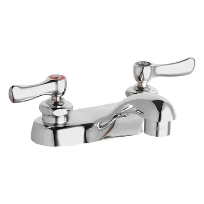 CHICAGO FAUCETS 802 Centerset Handle Bathroom Faucet, Polished Chrome - Centerset Handle Bathroom Faucets