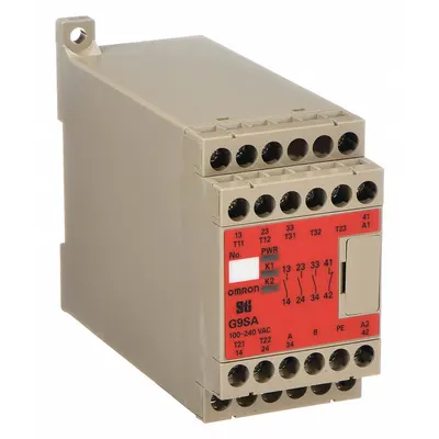OMRON G9SA-301 AC100-240 Safety Monitoring Relay, 20 Pins, 120-240V AC, 3 NO - Combination DIN-Rail & Surface-Mounted Relays
