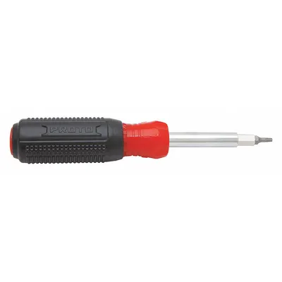 PROTO Multi-Bit Screwdriver: Phillips/Slotted/Square/Torx Tip, #1/#10/1/4 in/#15/#2 Tip Size - General Purpose Multi-Bit Screwdrivers