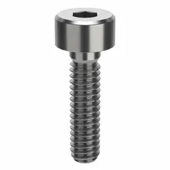 Metric standard socket head cap screw with M2.5x0.45 thread, 8 mm length, right-hand thread, and 1.5 mm drive size. Made from 316 stainless steel with plain finish and H5 tolerance. Suitable for machinery assembly, jigs, fixtures, and industrial equipment requiring corrosion resistance.