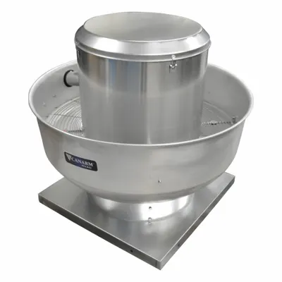 CANARM Upblast Exhaust Fan: Belt Drive, Includes Drive Pack, 16 1/2 in Wheel, 2,627 cfm - Kitchen Air High-Pressure Belt-Drive Fans without Drive