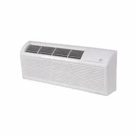 Packaged terminal air conditioner with electric heat for through-wall installation. Provides 7,300 BtuH cooling capacity on 208/230V AC power. Suitable for zone-controlled comfort in commercial and hospitality spaces such as hotel rooms, offices, and apartments