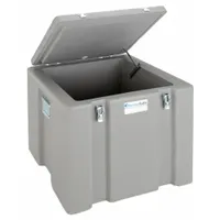 Insulated Shipping Container: 17 in x 16 1/2 in x 16 3/8 in, 2.25 in Insert Wall Thick, Gray (MPN 302)
