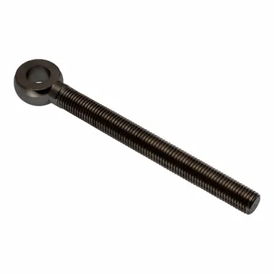 AMPG Fixed Rod End: Stainless Steel, Black Oxide, 5 in Hole Center-to-End Lg - Stainless Steel Male Threaded Fixed Rod Ends