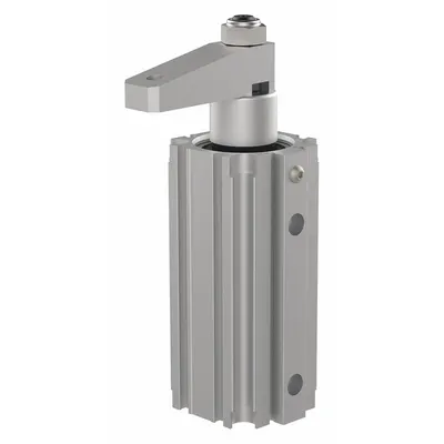 DE-STA-CO Pneumatic Swing and Toggle Clamp: 123 lbf Capacity, LH Swing - Extruded-Body Air-Powered Swing Clamps