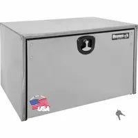 BUYERS PRODUCTS Truck Box: Underbody Truck Box, Single Drop-Down Door Door, 18 in Overall Dp, Silver (MPN 1702603)