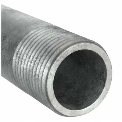 OEM Pipe Nipple: 2 1/2 in Nominal Pipe Size, 36 in Lg, Schedule 40, Galvanized Steel - Schedule 40 Threaded on Both Ends Pipe & Pipe Nipples