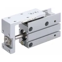 SMC Mini Slide Table: 40 mm Stroke Lg, 16 mm Bore Dia, Mfr Part # MXH16-40Z, MXH Series, Metric