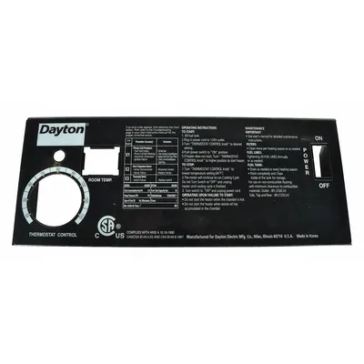 Dayton Cover Display: Mfr Part # 3121037600 - HVACR Bases, Housings & Mounting Kits