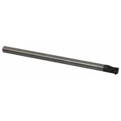 This indexable boring bar is designed for internal turning operations on lathes, creating precise bores and holes in metal workpieces. Its positive rake geometry and right-hand orientation make it suitable for finishing cuts in general machining applications.