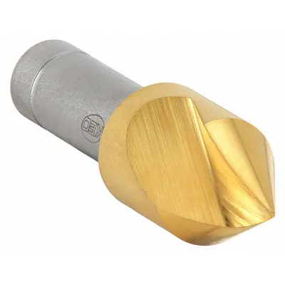 KEO Countersink: 60°, 1 Flute, 1 3/4 in Body Dia, 3/4 in Shank - Fast-Cutting Single-Flute Countersinks