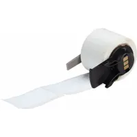 Pre-Cut Label Stock Roll: 2 in x 1 in, Acrylic, Permanent Adhesive, 100 Labels, Permanent (MPN M6-20-459)