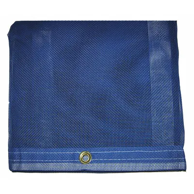MAURITZON Tarp: 17.5 ft Lg, 11.5 ft Wd, Std Duty, 5 mil, Vinyl, Blue, 10 oz/sq yd - Mesh Tarps