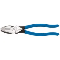 Linemans Plier: Flat, 9 3/8 in Overall Lg, 1 5/8 in Jaw Lg, 1 1/4 in Jaw Wd, 5/8 in Jaw Thick (MPN D2000-9NECR)