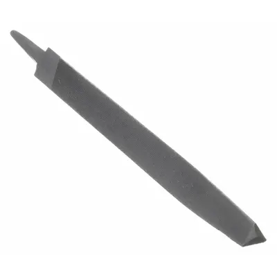 WESTWARD Triangular File: Triangular, Double-Cut, Bastard Cut, 6 in Lg without Tang - Double-Cut Triangular Files