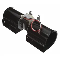 Direct-drive blower with 3 1/8 in wheel diameter, delivering 146 cfm at 1/40 hp. Powered by a 115V AC, 1 Ph open motor with CW rotation. Includes drive pack. Suitable for OEM ventilation, cooling, or exhaust systems in confined spaces.
