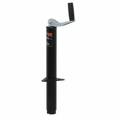 Topwind A-frame trailer jack with 2,000 lb static load capacity and 22-1/2 in maximum lift height. Designed for A-frame mounting, it provides lifting and support for coupling or uncoupling trailers.