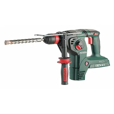 METABO Cordless Rotary Hammer: D-Handle, 36V DC, SDS-Plus, 1/2 in max, (1) Bare Tool - Metabo Cordless Rotary Hammers
