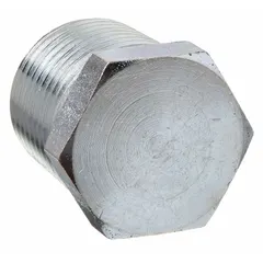 316 stainless steel hex drive cored plug with 3/4 in NPT threads, 1 1/16 in length, rated for 6400 psi maximum operating pressure. Used to seal ports in extreme pressure instrumentation pipe fittings for hydraulic, pneumatic, and process control systems.