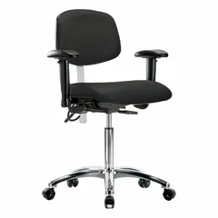 Vinyl ESD & Cleanroom Task Chair with Arms
