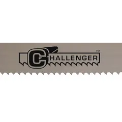 Bi-metal band saw blade from the Challenger line, 12 ft 6 in length with a 4/6 tooth configuration. Designed for cutting aluminum, carbon steel, and structural steel in structural shape-cutting applications. Suitable for fabrication and maintenance tasks.