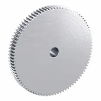 Spur Gear: Module m 1.5, 90 Teeth, 15 mm Bore Dia, Stainless Steel, 20° Pressure Angle, Plain Bore (MPN SUS1.5-90)