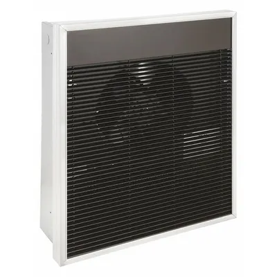 Dayton Recessed Electric Wall-Mount Heater: 4800 W, 208V AC, Three Phase, 208V AC - Large Recessed Electric Wall Heaters