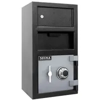 Cash Depository Safe: Key Lock, 0.8 cu ft Capacity, Steel, 20 1/4 in H x 14 in W x 14 in D (MPN MFL2014CK)