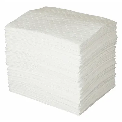 CONDOR Sorbent Pad: 76 13/16 oz Volume Absorbed Per Pad, 19 in x 15 in Pad Size (L x W) - Sorbent Pads