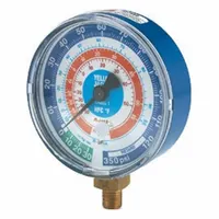 YELLOW JACKET Low Side Gauge: Low Side Gauge, 0 psi to 120 psi, Non-Liquid Filled, 3 1/8 in Dia (MPN 49152)