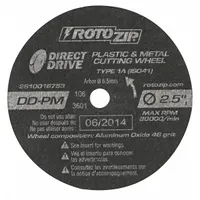 ROTOZIP Abrasive Cut-Off Wheel: (5) 46 Grit Aluminum Oxide Cutting Wheels, 5 PK (MPN DD-PM5)
