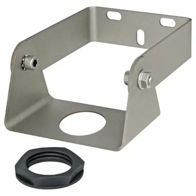 ECHOBEAM Bracket: Bracket, 4.7 in Overall Lg, 2.8 in Overall Ht, EchoBeam - Mounting Brackets for Non-Contact Ultrasonic Liquid Level Sensors