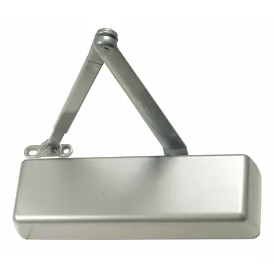 LCN Door Closer: Std Mounting Type, Grade 1 - Heavy Duty, Aluminum, 12 1/8 in Lg - Standard Arm-Mount Door Closers