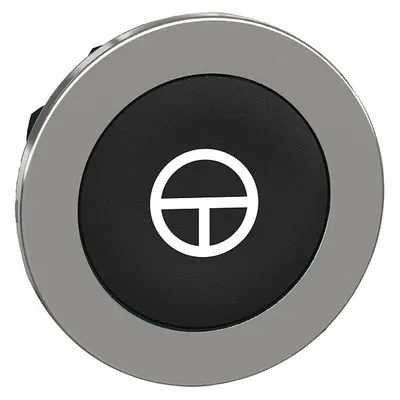 SCHNEIDER Push Button Head: 30 mm Panel Size, Non-Illuminated, Metallic, T - Heads for Push Buttons