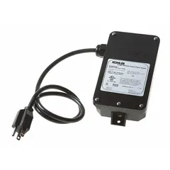 This 120V DC power supply is designed for use with Insight Series electronic faucets. Constructed of unfinished plastic, it includes installation tools and has an overall length of 7 5/16 in. Suitable for providing low-voltage power to sensor-operated faucets in restroom applications.