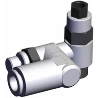 SMC Piloted Non-Return Valve: Universal Fitting, Knurled, 1/8 in Valve Body Size, Meter Out, 1/8 NPT (MPN ASP330F-N01-09S)