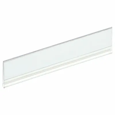 AKRO-MILS Label Holder: 3 in x 7/8 in, Clear, Pocket, 25 Label Holders, Hanging, Plastic - Hanging Label Holders